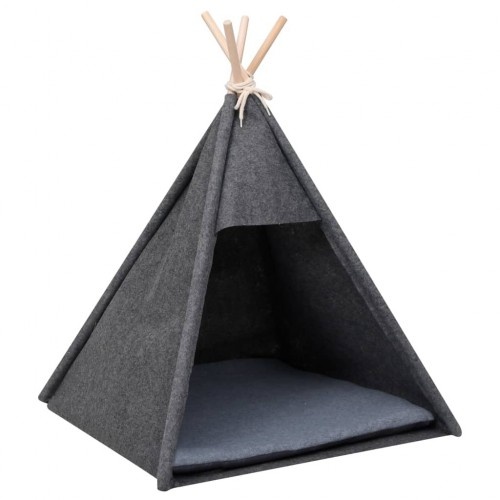Tenda para gato cinza