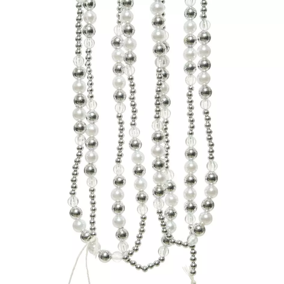 Guirlande de perle (240 cm) Bianca Argent