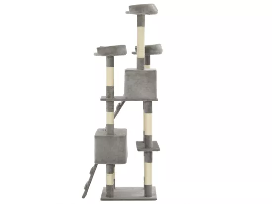 Arbre à chat avec griffoirs en sisal 170 cm Gris