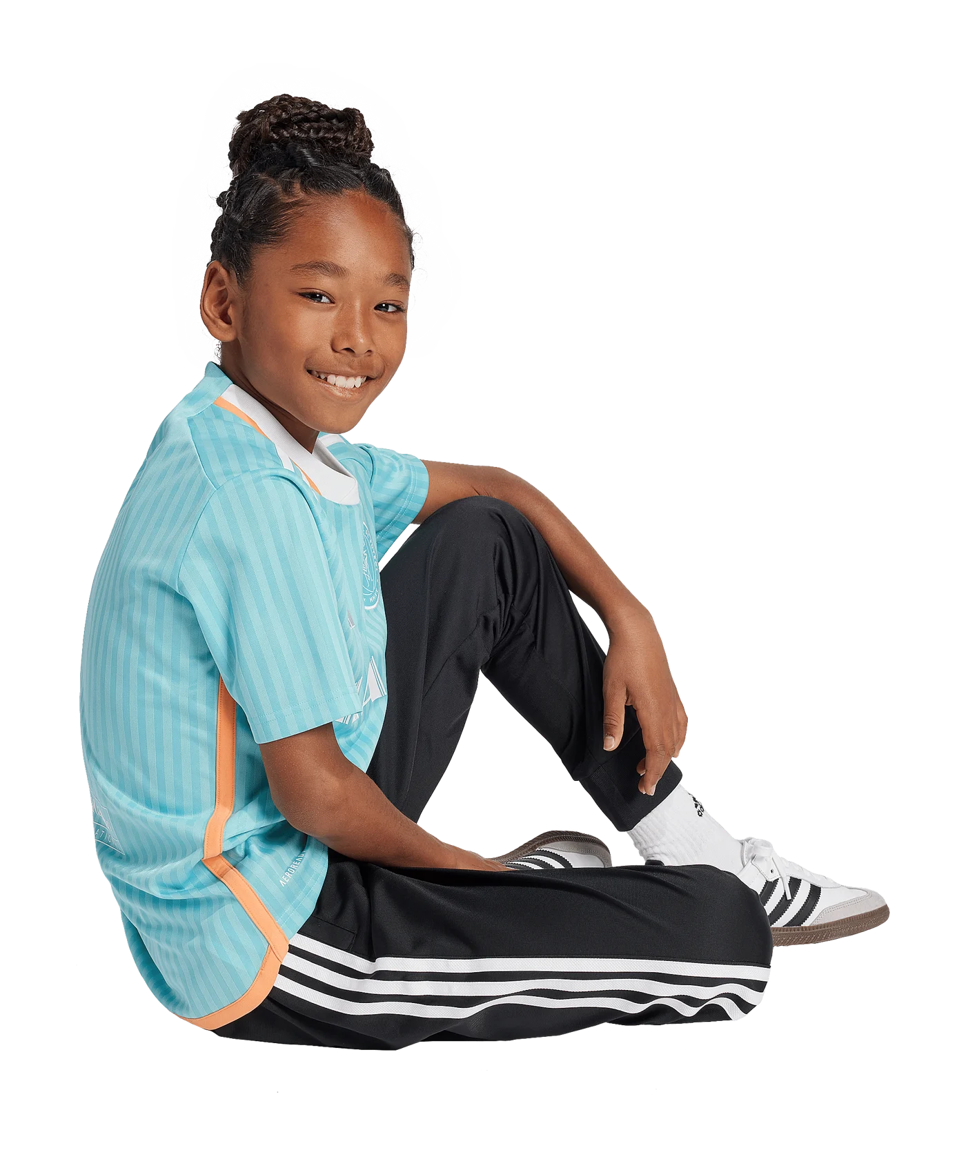 adidas Inter Miami Trikot 3rd 2024 Kids Türkis