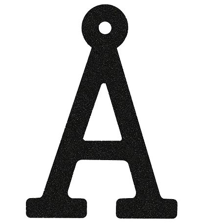 Thats Mine Buchstabe - Å - Schwarz Glitzer