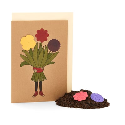 Grußkarten mit Wildblumensamen, Set 1