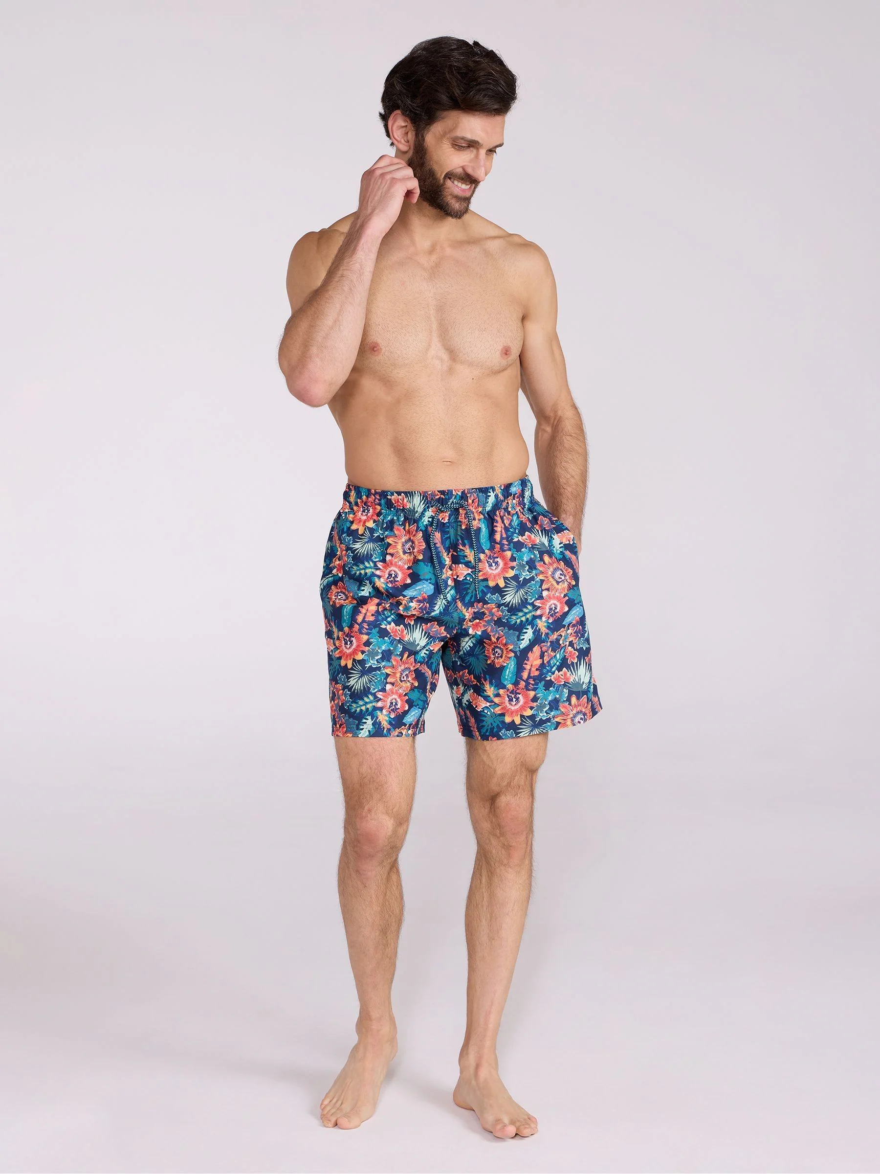 Mountain Warehouse Heren Aruba Sneldrogende Zwemshorts met Print en UV Max-bescherming