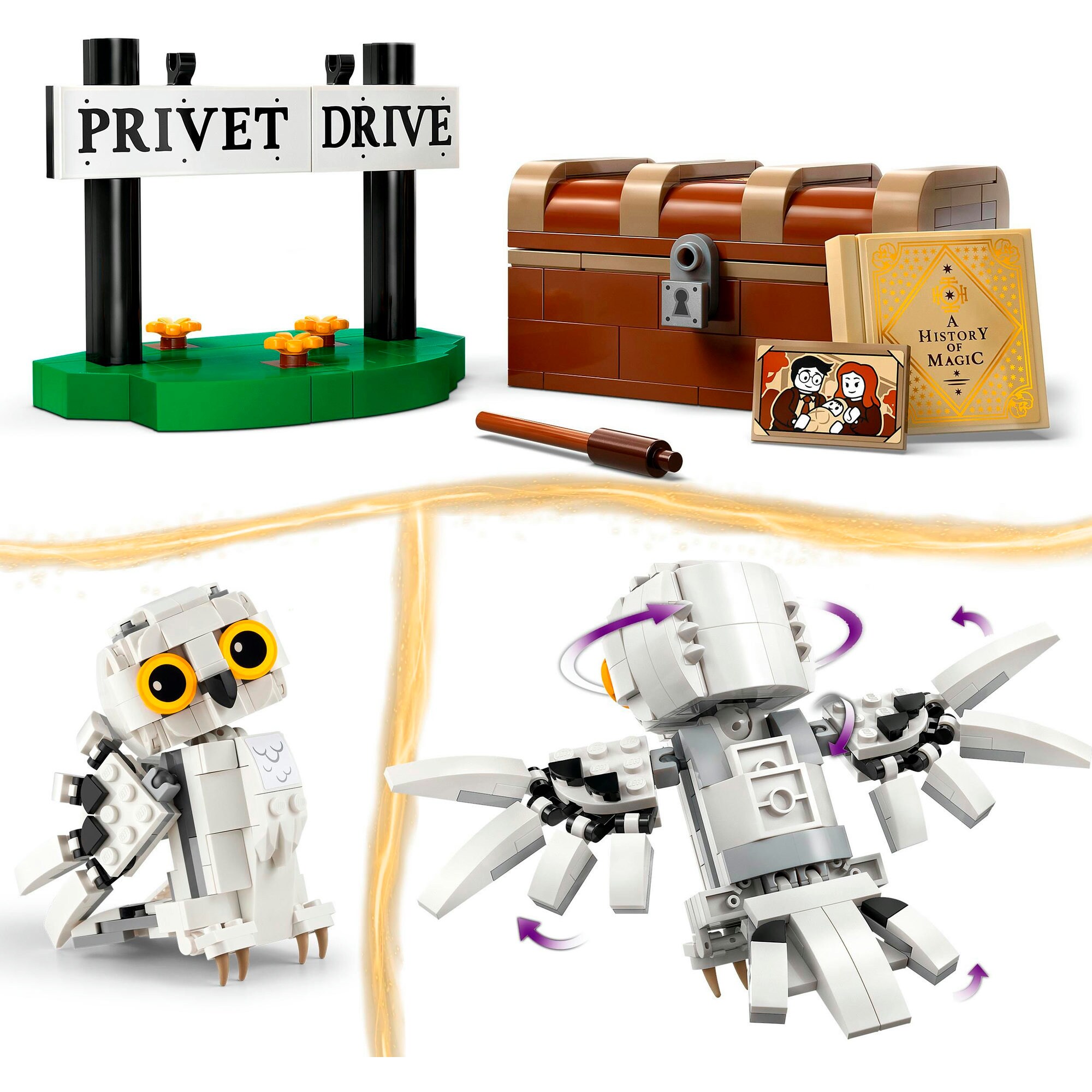 LEGO Konstruktionsspielzeug Harry Potter Hedwig im Ligusterweg