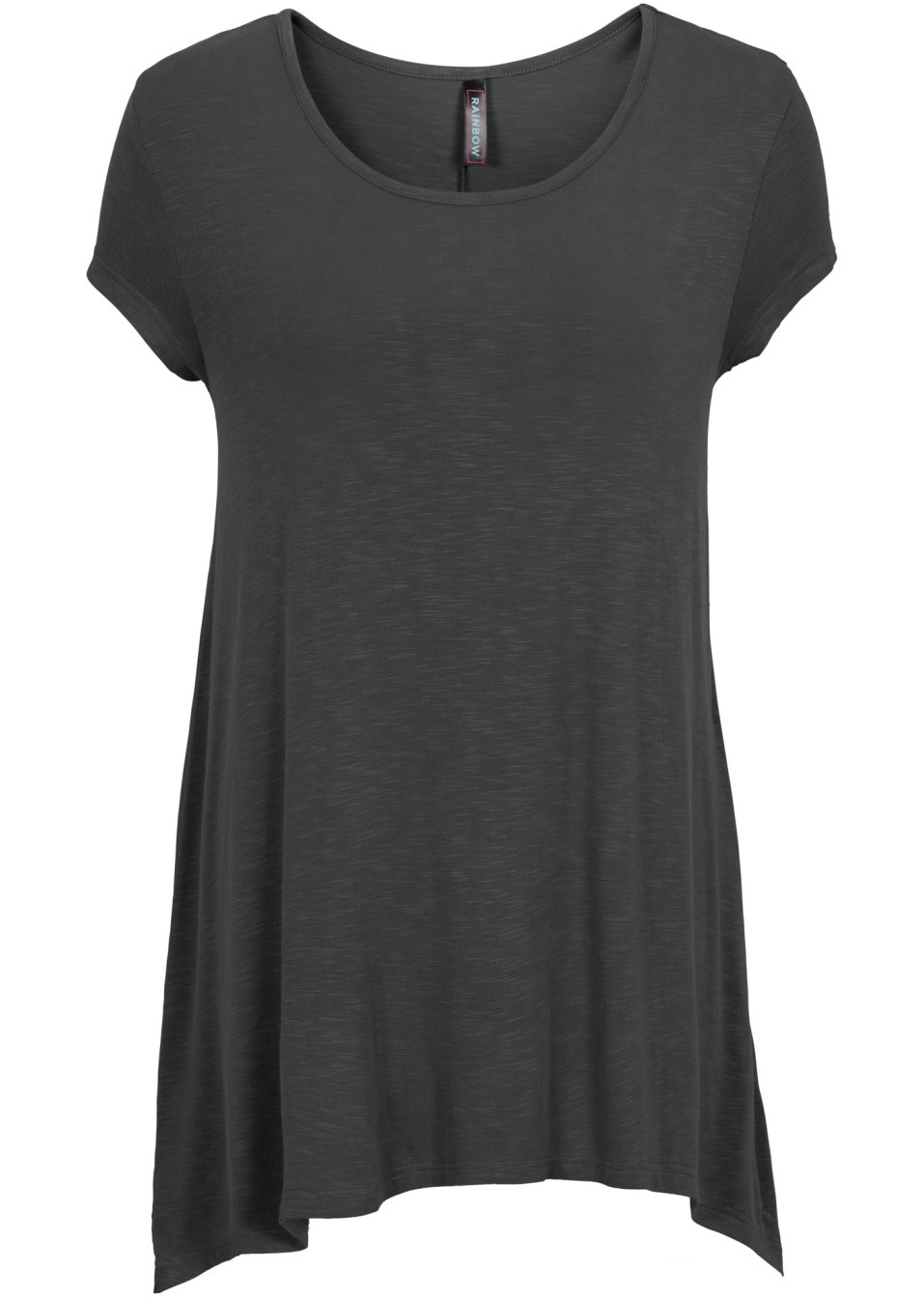 T-shirt à la longueur asymétrique