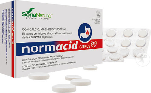 Soria Natural Normacid Citron 32 Comprimés