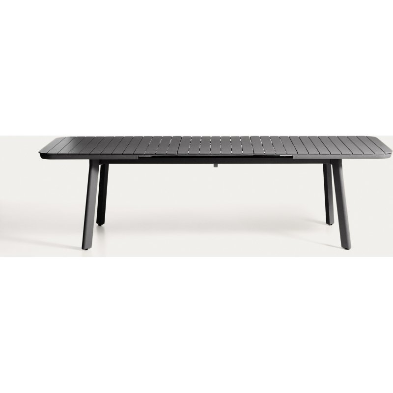 Table extensible d’extérieur Izola en aluminium avec finition graphite 220 (280) x 100 cm