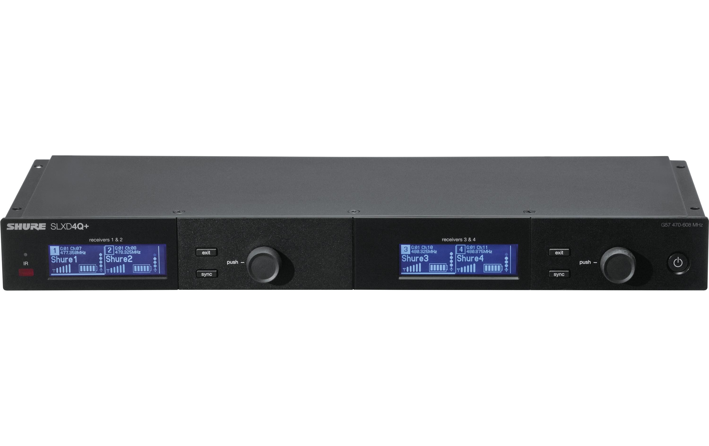 Empfänger SLXD4Q<br>Digitaler Vierkanal-Funkempfänger