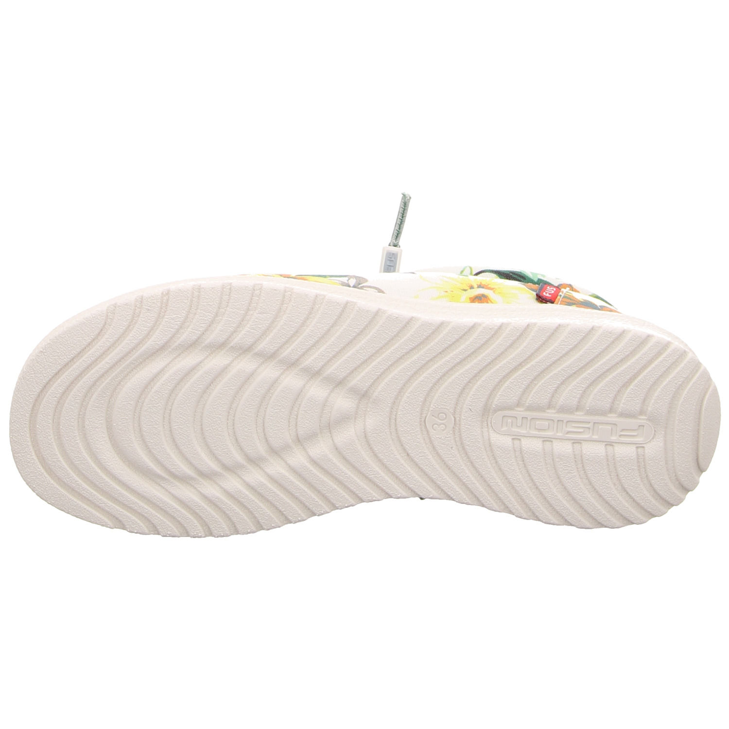 Fusion Slipper bunt weiss/weiss kombi