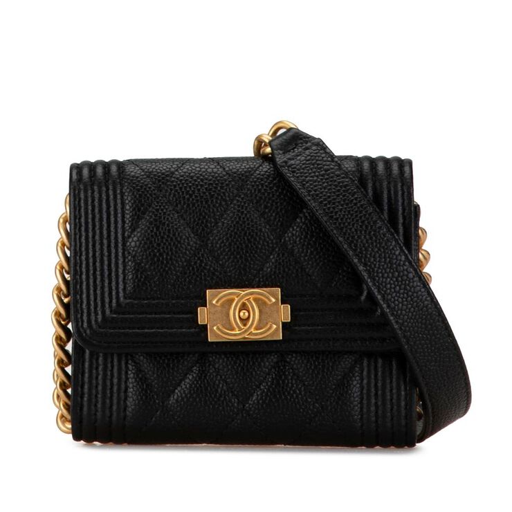 Chanel Vintage Chanel Crossbody Bag Black