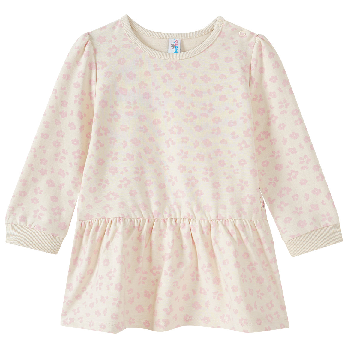 Topomini Baby Sweatshirt mit Volant beige