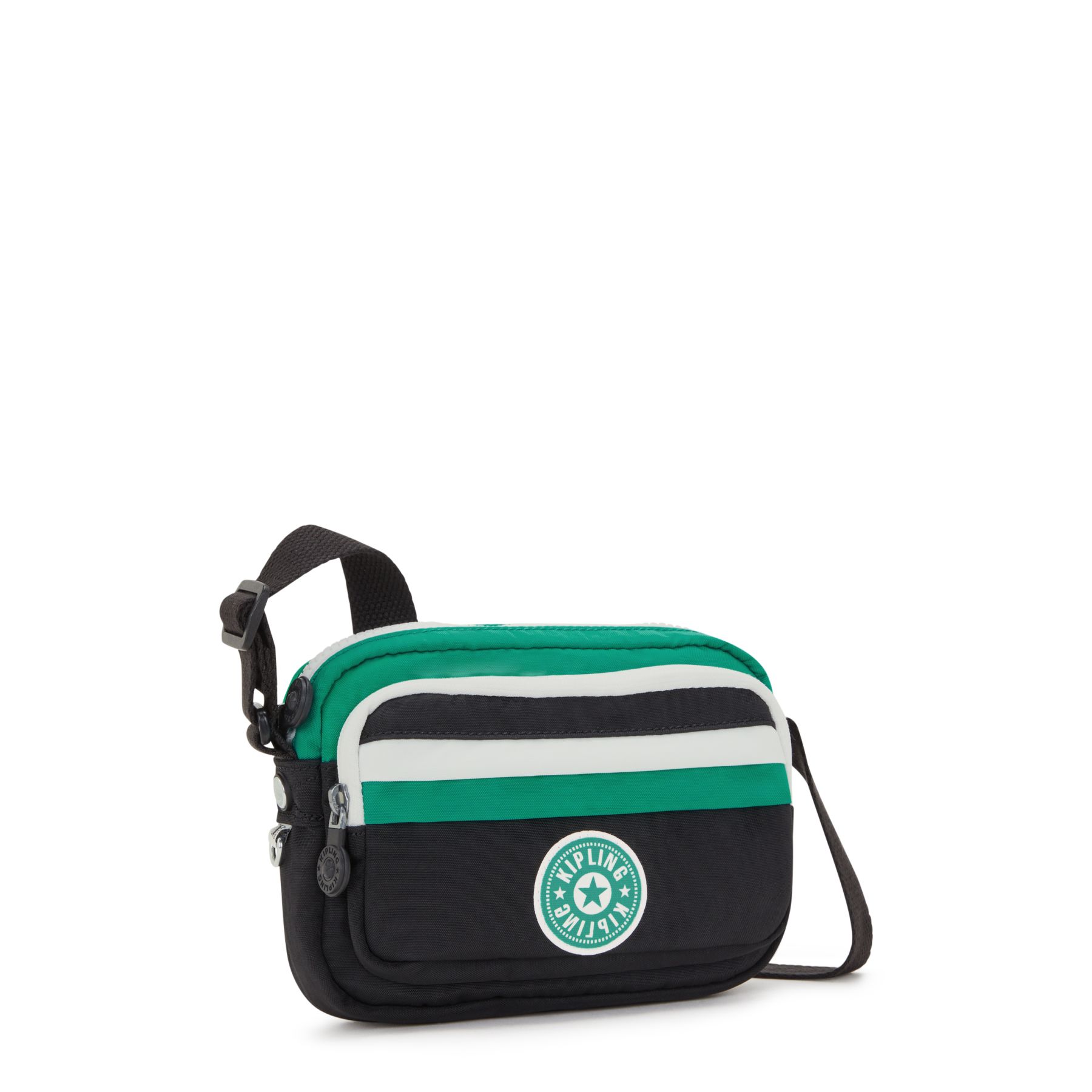 SISKO Petit sac bandoulière avec lanière ajustable - Deep Green Black Block