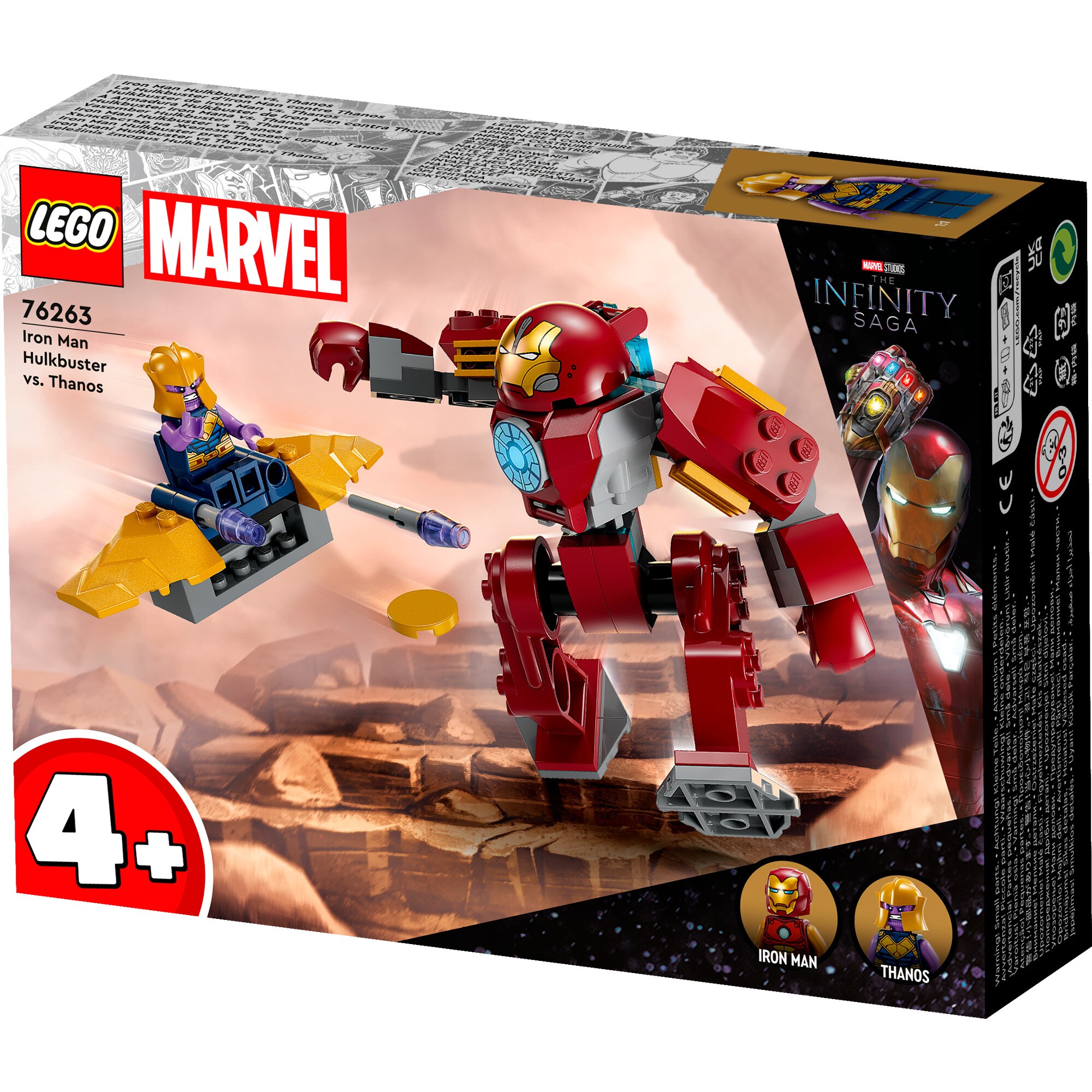 LEGO Konstruktionsspielzeug Marvel Super Heroes Iron Man Hulkbuster vs. Thanos