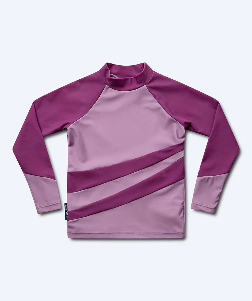 Watery UV-trøje til børn - Manami Langærmet Rashguard - Atlantic Purple