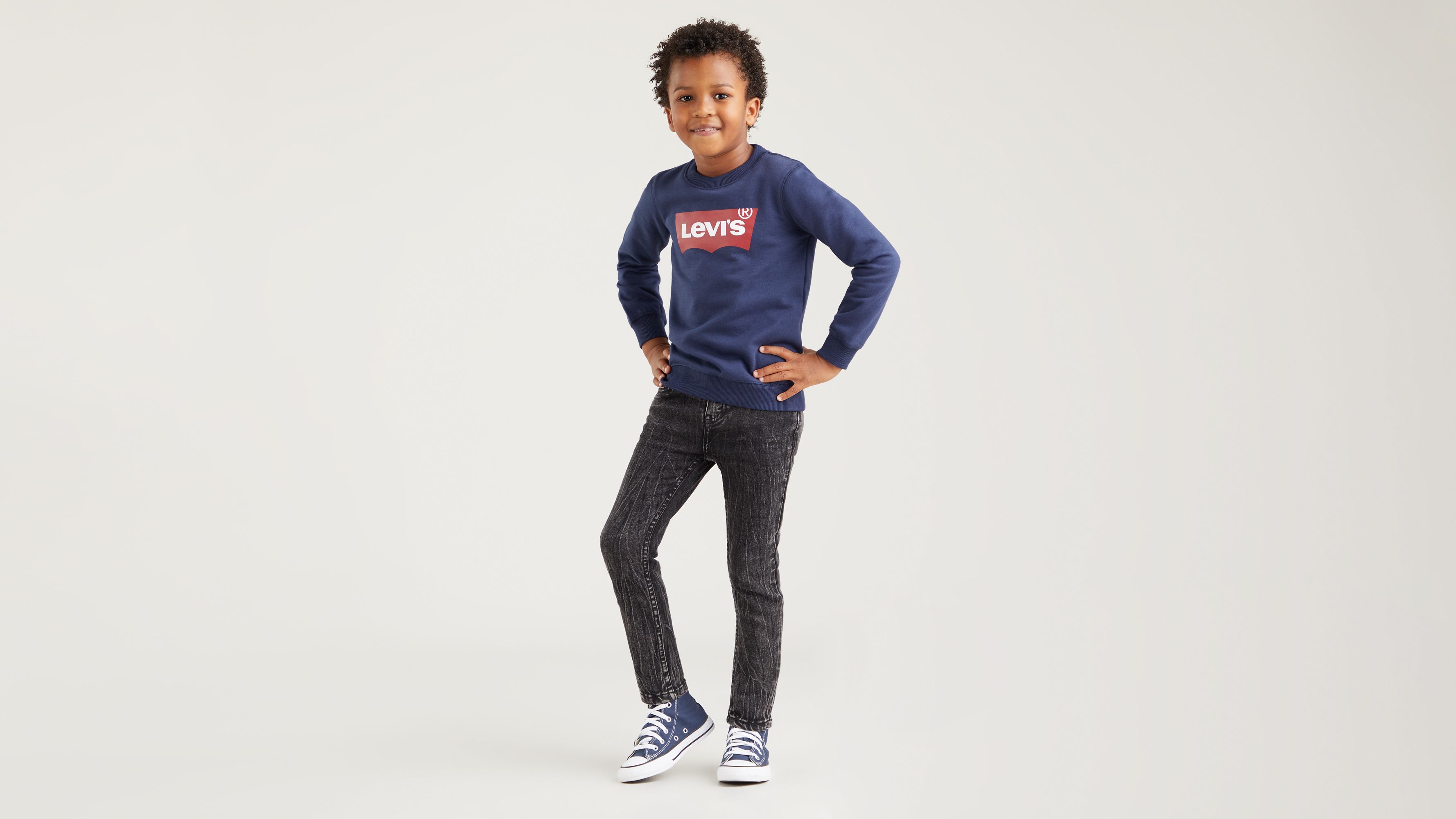 Jean skinny fuselé pour enfant - Fortress - Gris