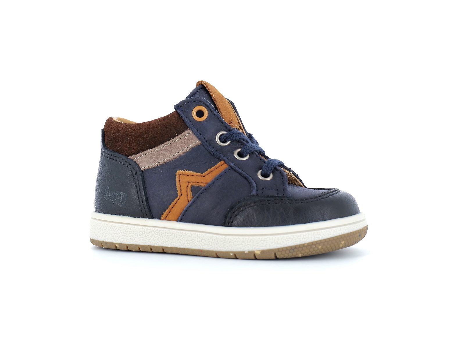 Bopy-ROUTONI Cuir Marron Bleu
