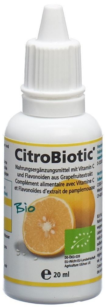 CITROBIOTIC Grapefruitkern Extrakt<br>20 ml, flüssig, Bio