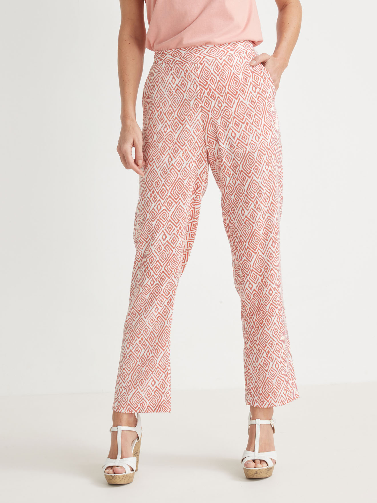 Pantalon fluide élastiqué