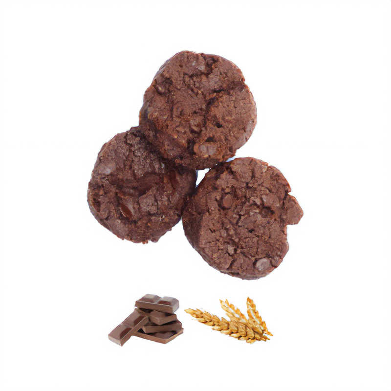 Cookies tout chocolat bio sans oeufs - The Decadent