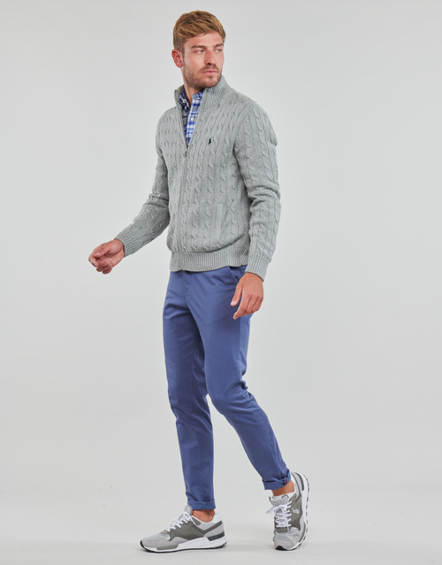 Polo Ralph Lauren - S224SC23-LSCABLEFZPP-LONG SLEEVE-FULL ZIP Gris / Claro