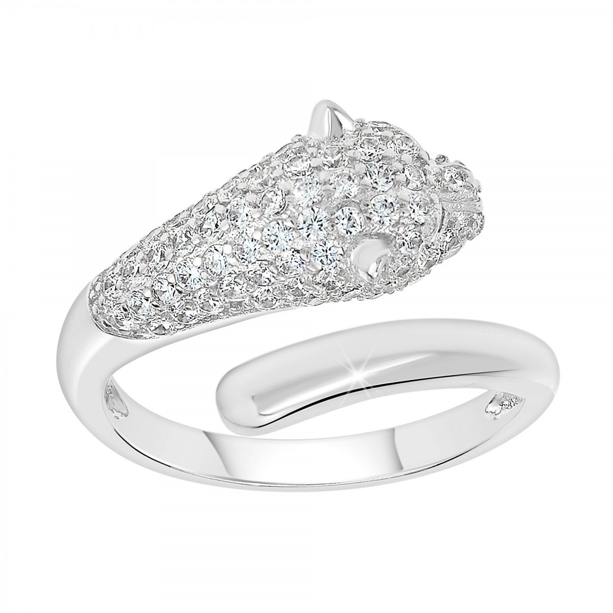 Bague léopard ajustable SC Crystal