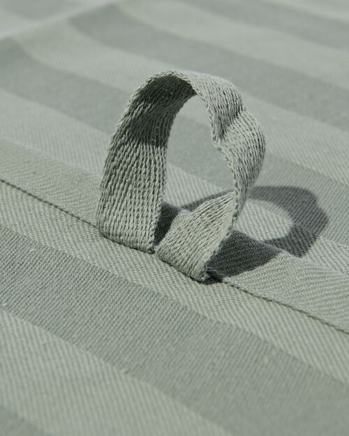 torchon 65x65 coton gris-vert