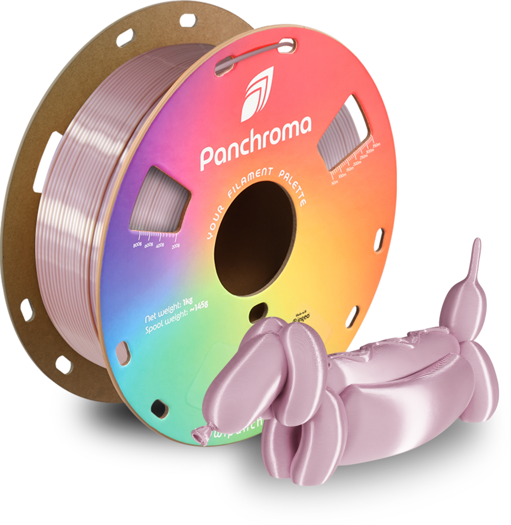 Polymaker  Panchroma™ PLA Silk Rose Gold, 1,75 mm / 1000 g    Der Glanz der Eleganz in Rose Gold