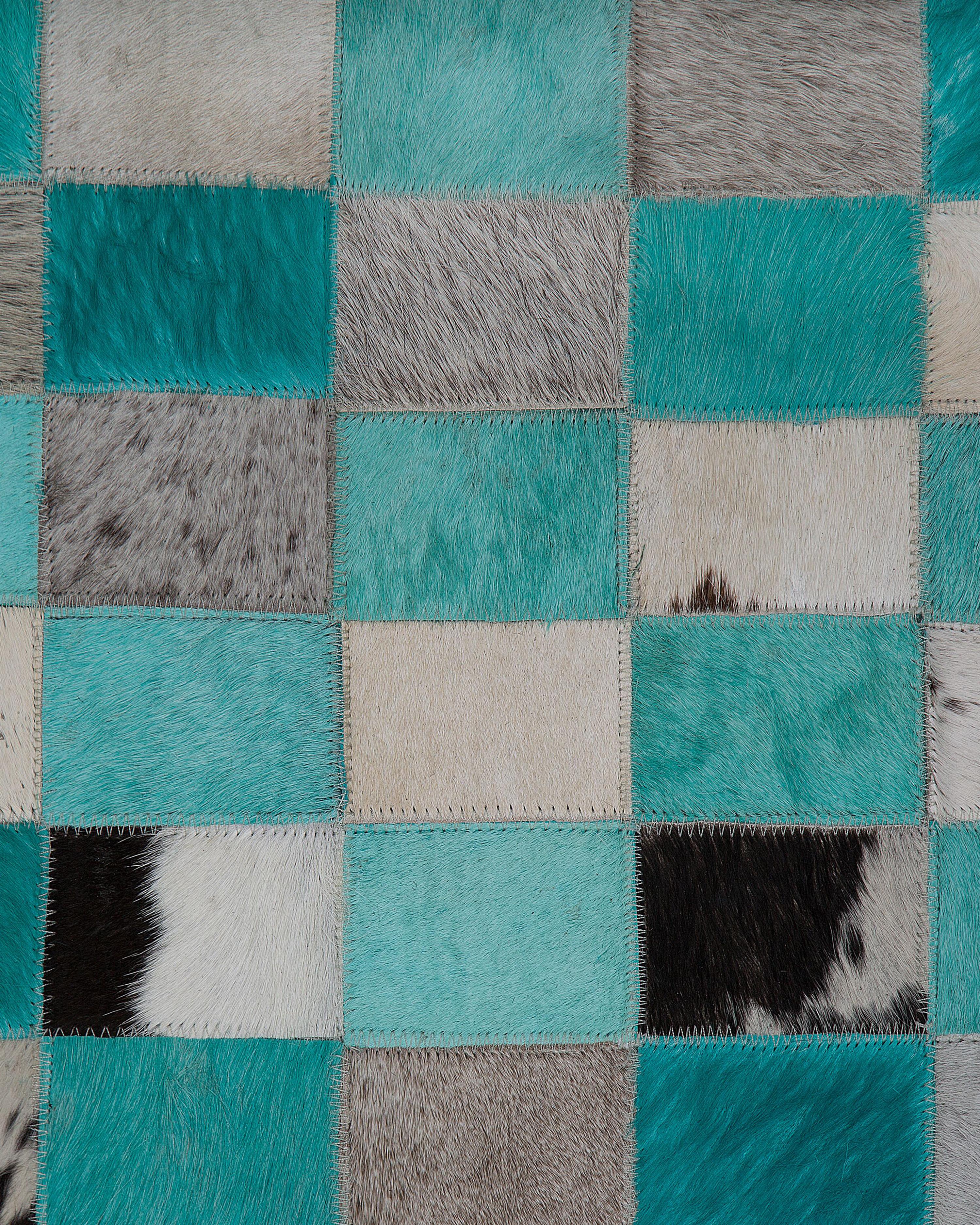 Vloerkleed NIKFER Turquoise 160 x 230 cm Leer