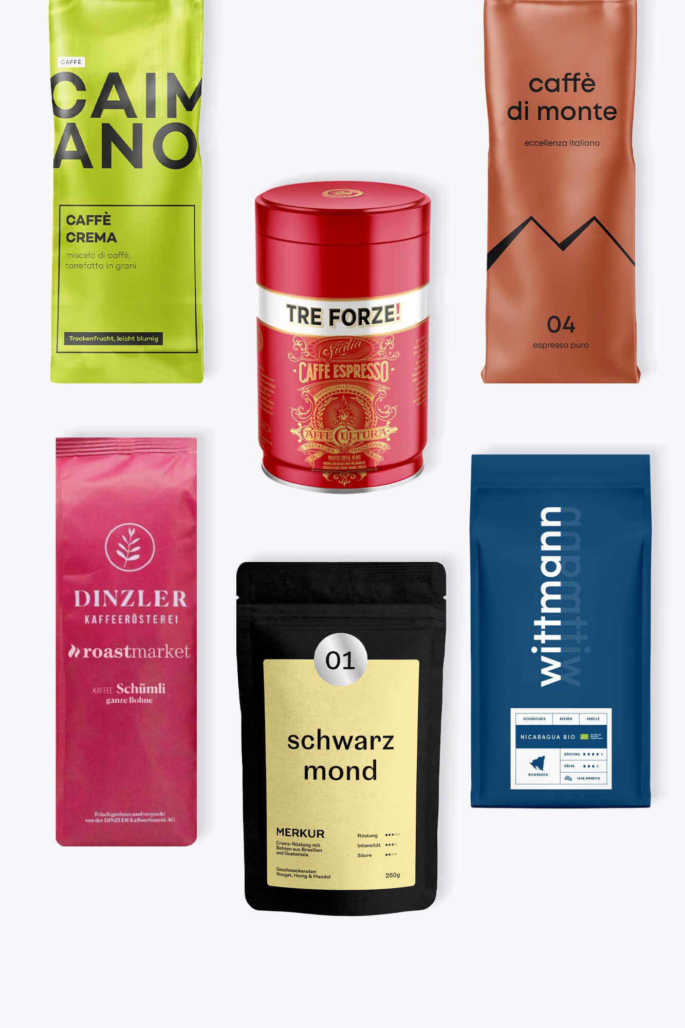 Kaffeebohnen für Vollautomaten - Probierpaket 1,5kg