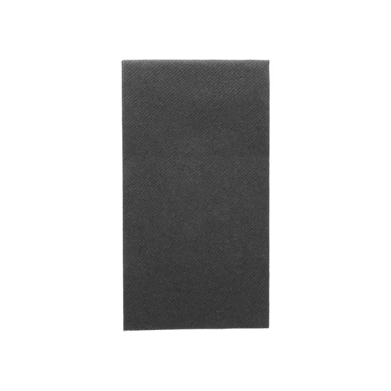 RO.IAL - Serviettes de table Airlaid pliage 1/8 - 40x40 - Noir - x800
