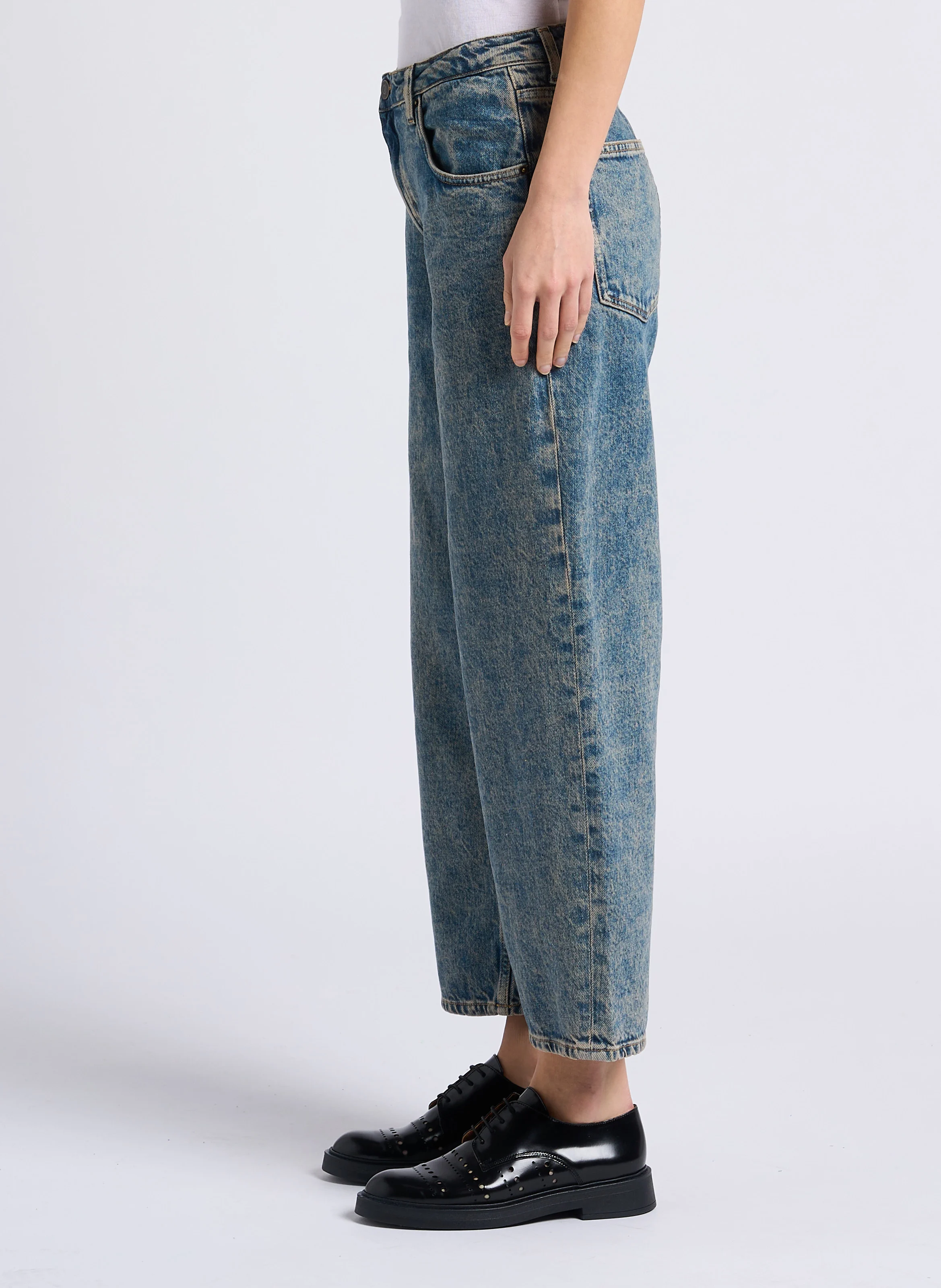 JOYBIRD - Jean mom en denim délavé | Jean Stone