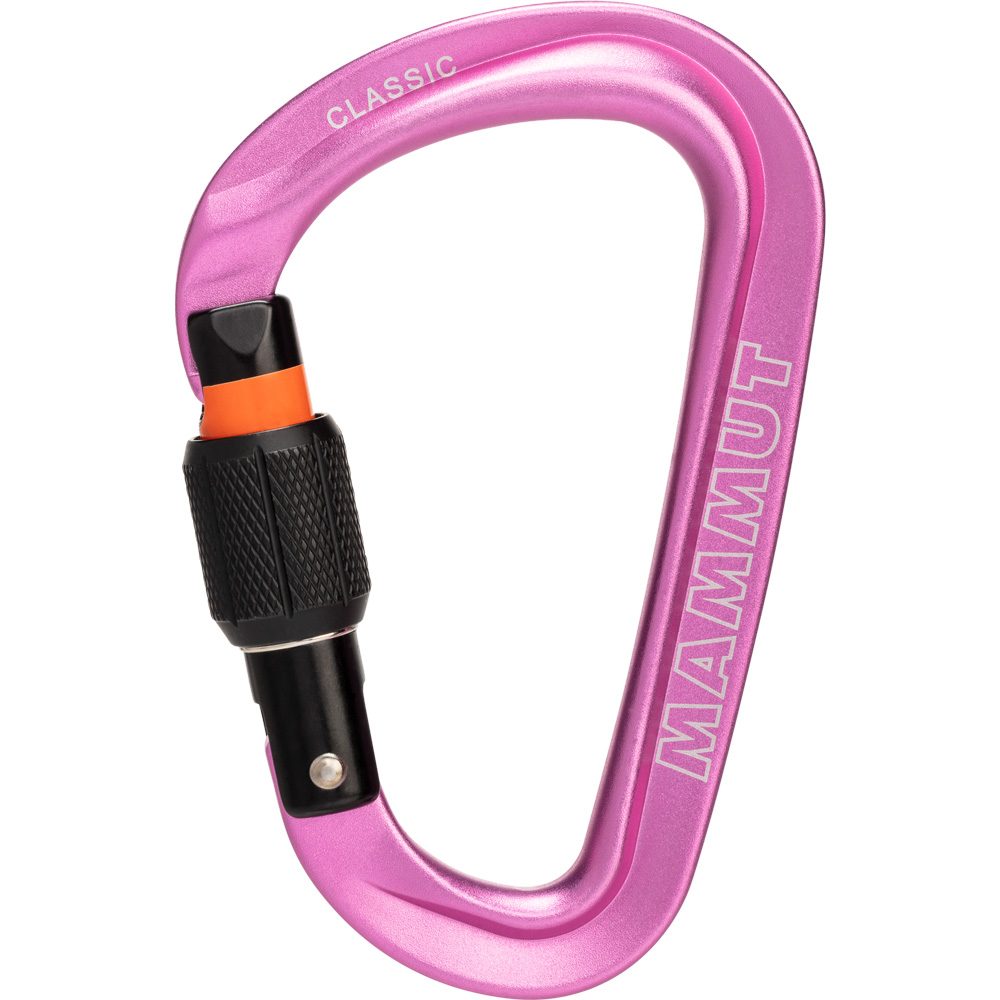 Mammut Classic HMS Screwgate Carabiner pink