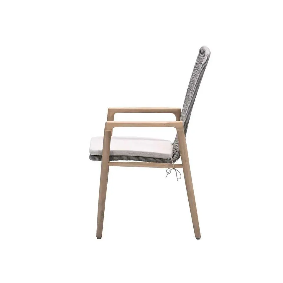 Skala dining fauteuil - acaciahout met white wash - sand