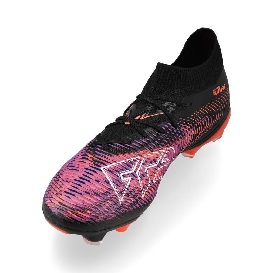 PUMA Future 8 Match FG/AG Unlimited - Noir/Blanc/Glowing Red Femme
