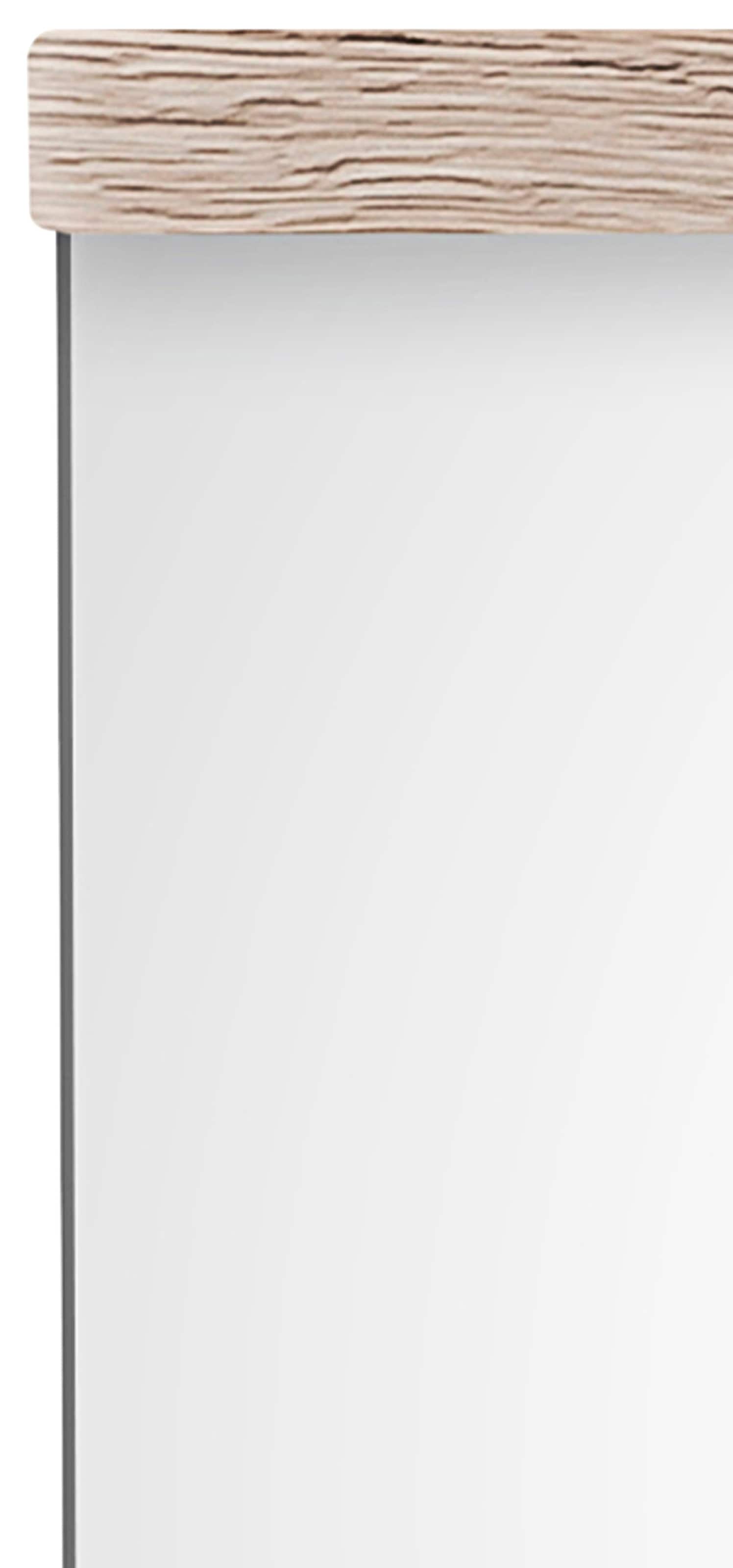 welltime Badspiegel »Toulon« Wandspiegel mit Echtholzoptik-Detail - Masse (B/T/H) 60/2/55 cm