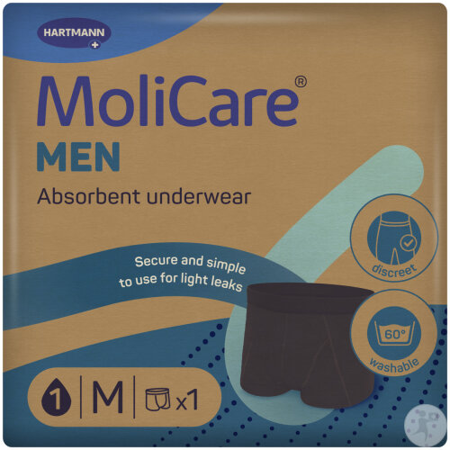 Hartmann MoliCare Men Sous-Vêtement Absorbant Taille M 1 Pièce