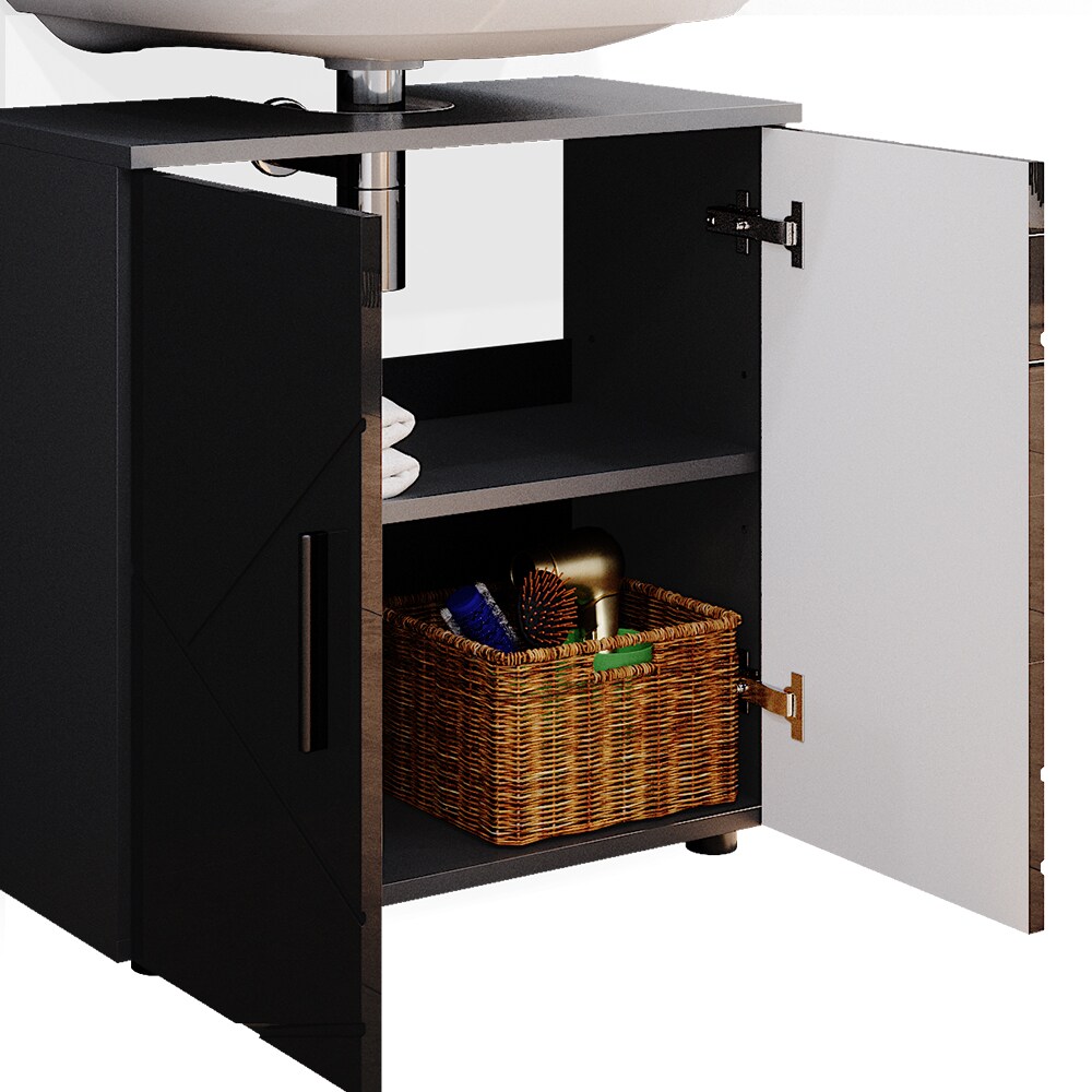 Vicco Badmöbel Set Badezimmermöbel Irma Spiegelschrank Unterschrank Badkommode