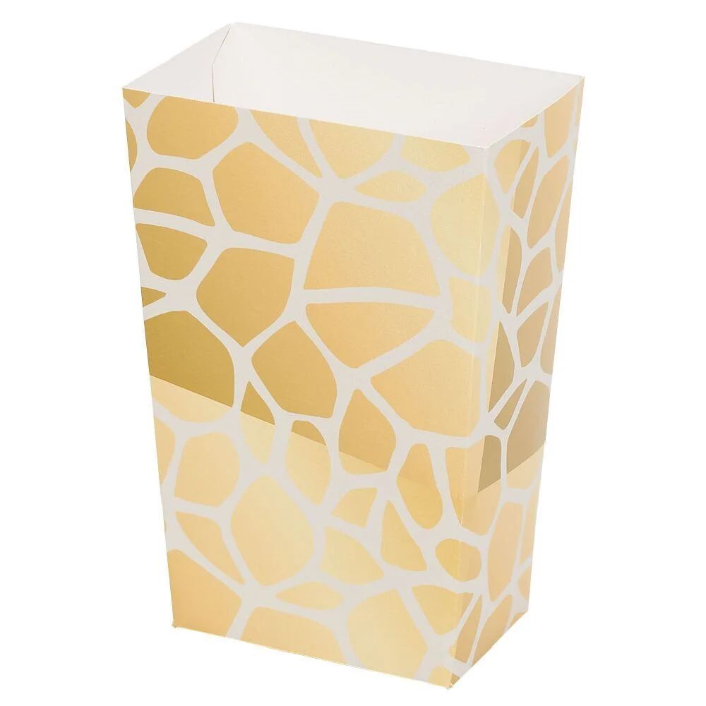 Boîte à bonbons motif tacheté girafe thème sauvage x4