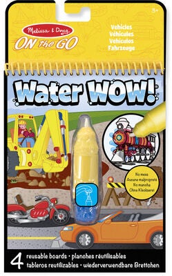 Melissa & Doug Water Wow! Fargeleggingsbok Kjøretøy