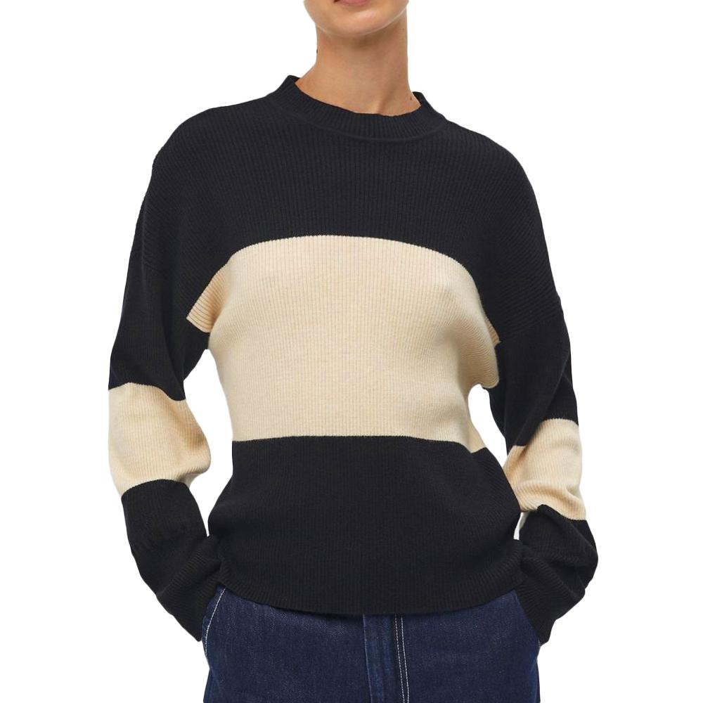 Object Pull Noir/Beige Femme Object Bright