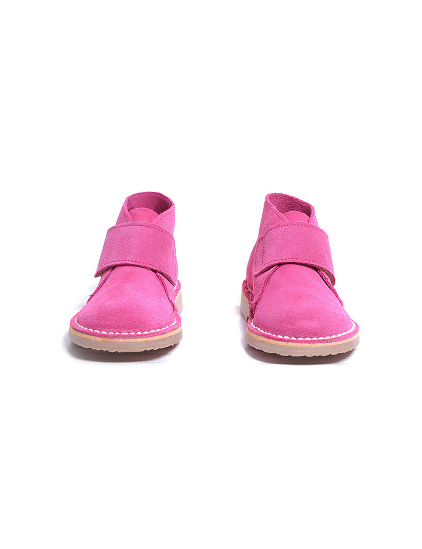 Safari Kids Velcro Boots Fuchsia
