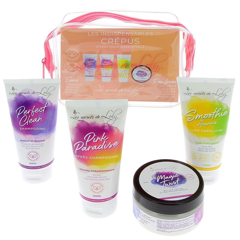 Trousse de voyage pour cheveux crépus