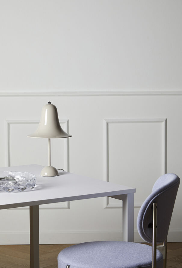 Verpan Pantop Ø23 Portable Table Lamp Grey sand