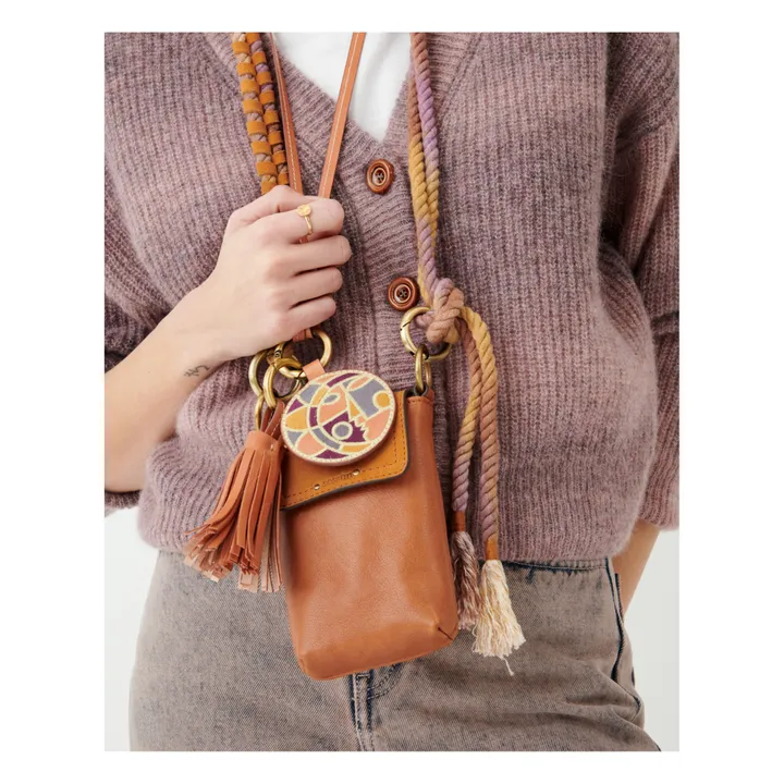 Sessùn Porte Téléphone Evalio Cuir | Camel