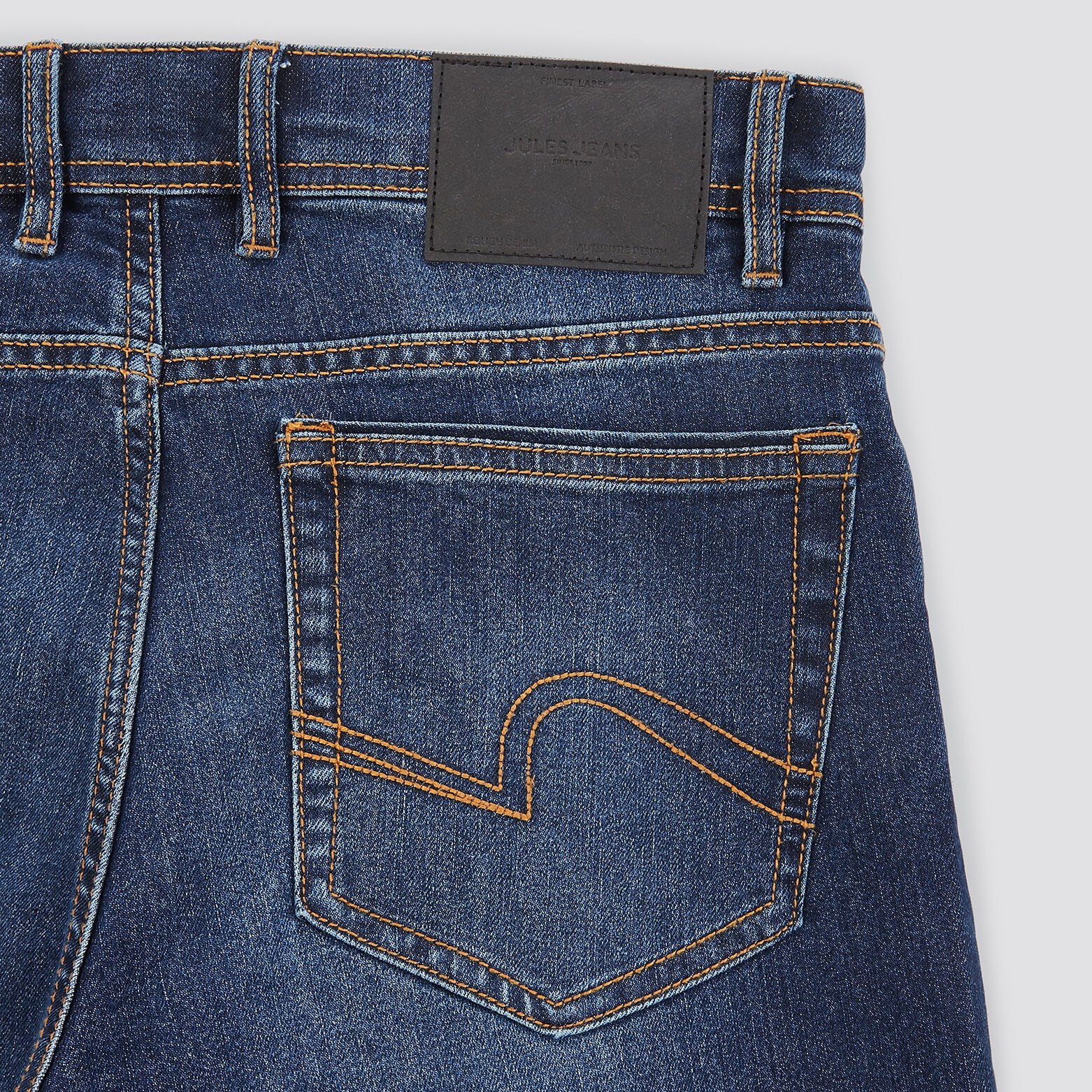 Jean regular en coton et polyester recyclés waterl Bleu