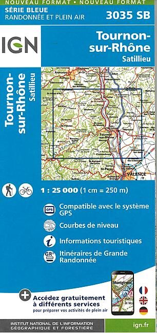 IGN - 3035 SB TOUNON SUR RHONE 1 25 000