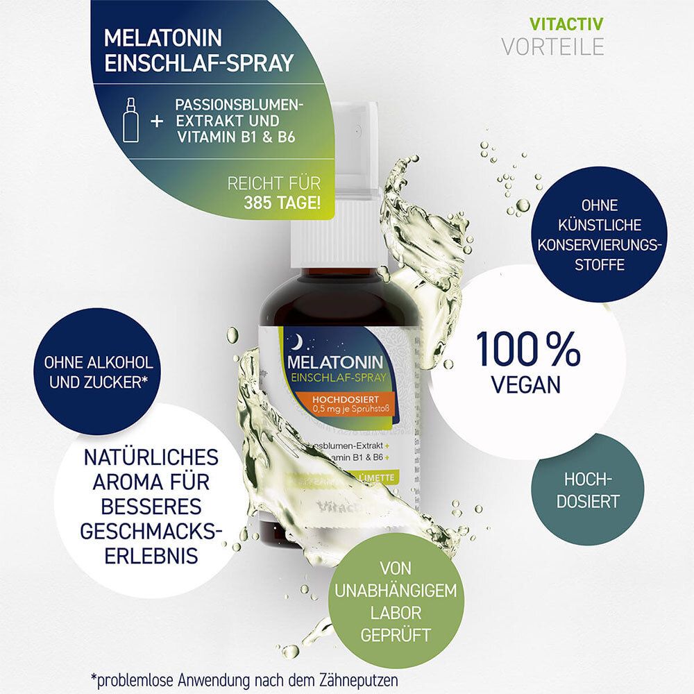 feelgood® Melatonin Einschlaf-Spray - Pfefferminz & Limette