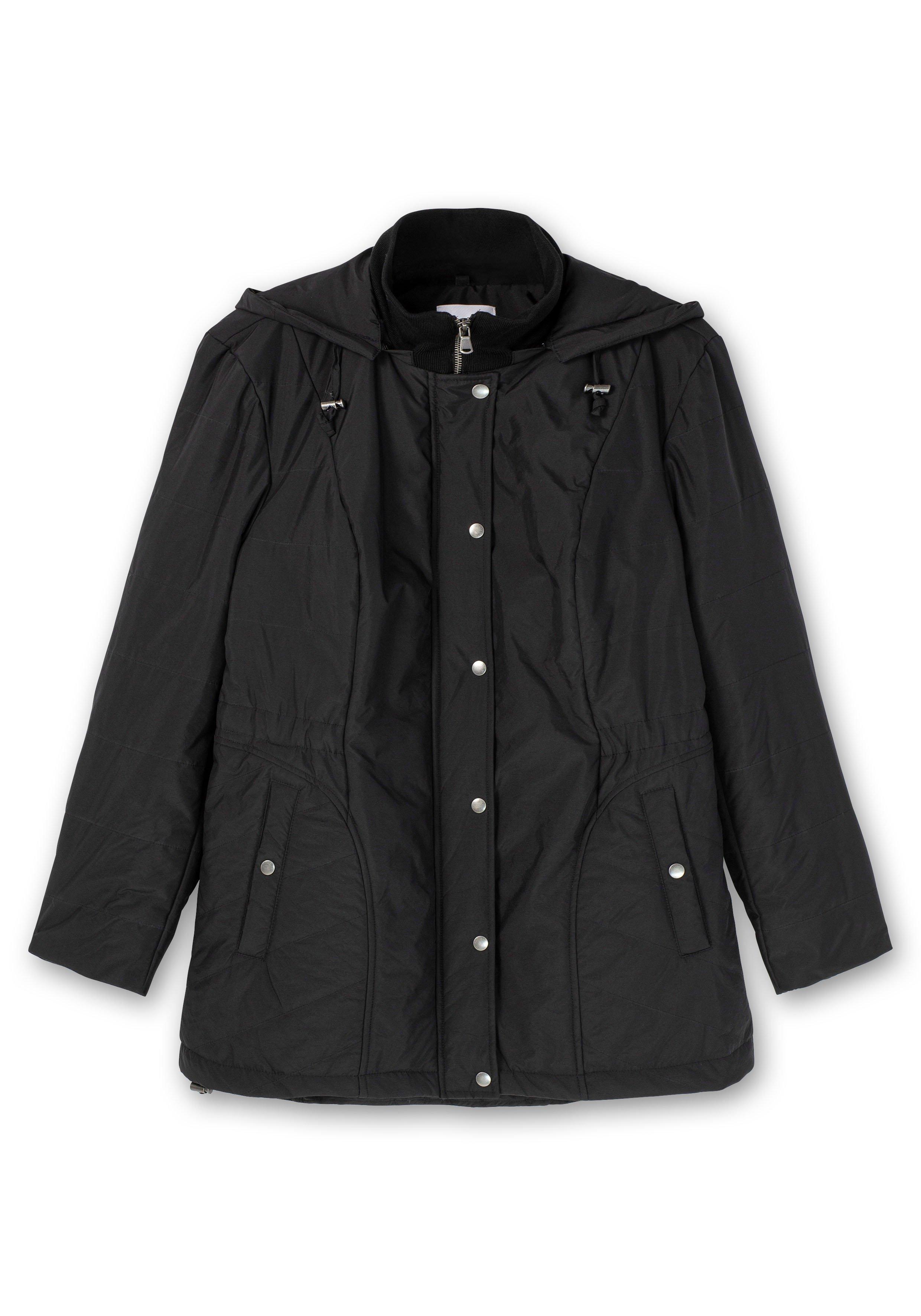 Steppjacke mit abnehmbarer Kapuze