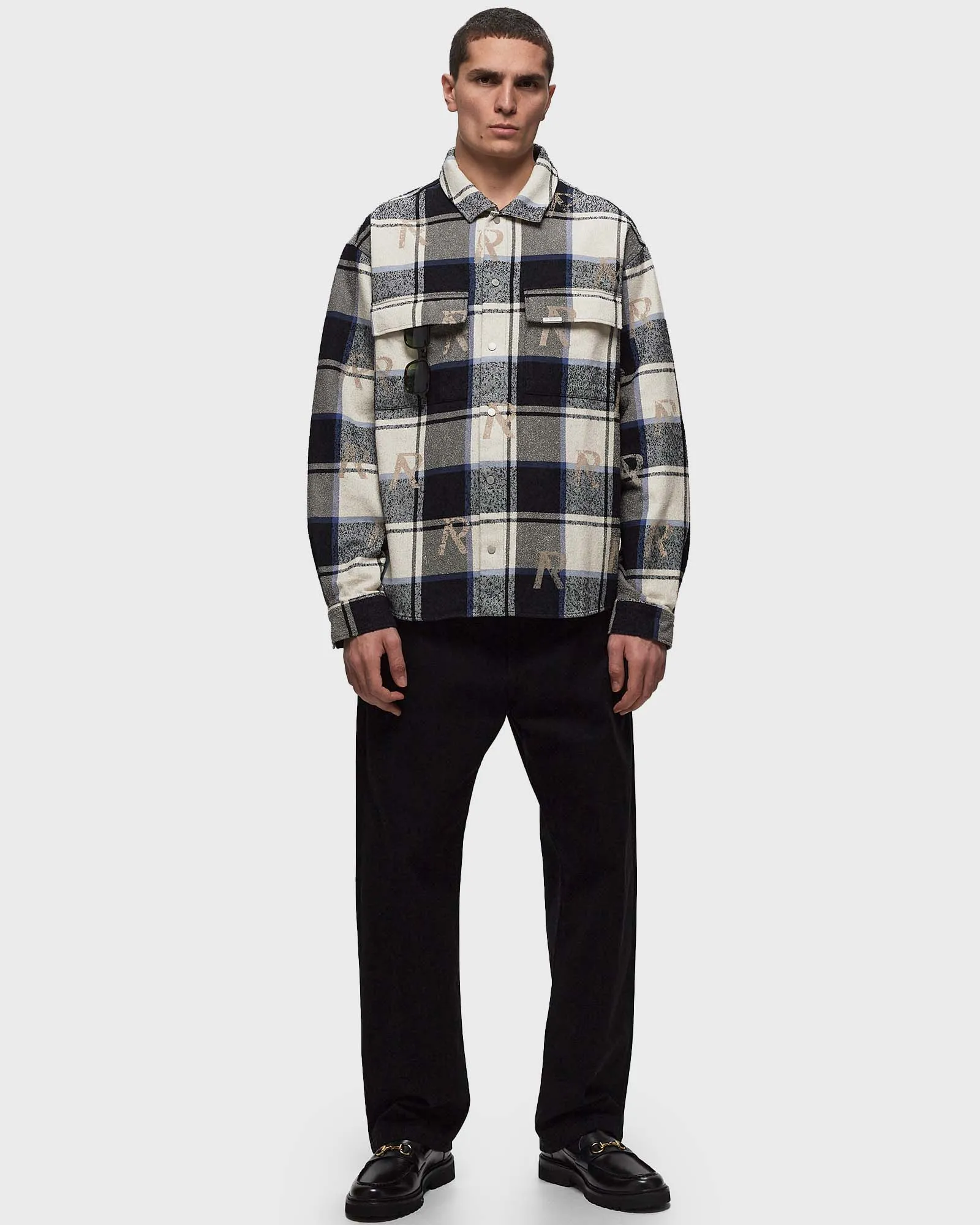 Represent ALL OVER INITIAL FLANNEL SHIRT