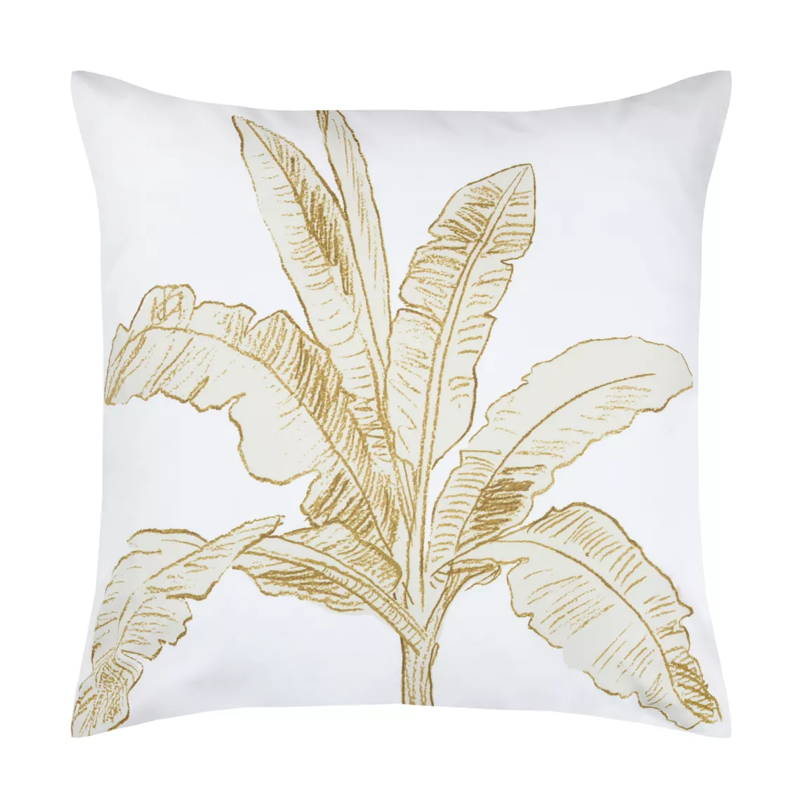 Taie d'oreiller carrée percale de coton (63 x 63 cm) Arama Verte